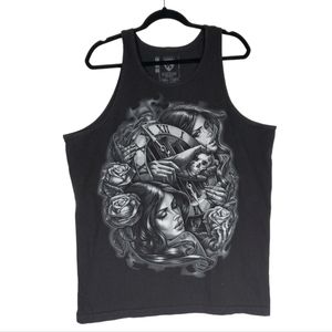 OGABEL Men's Tank Top Size XL Black